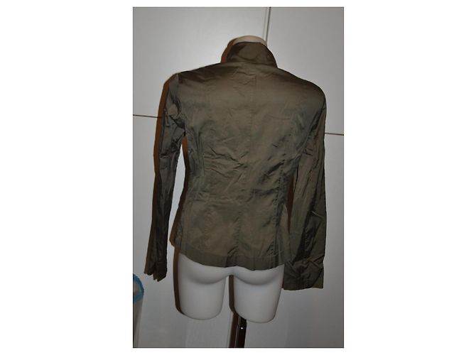 Giacca Pinko Verde Militare con Zip Cachi - vista 4