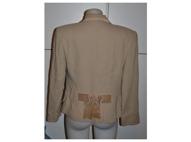 Blazer Blumarine beige de lana - vista 5