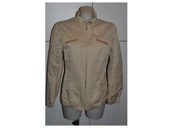 Giacca Fay beige in cotone - vista 2