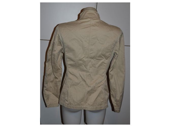 Giacca Fay beige in cotone - vista 5