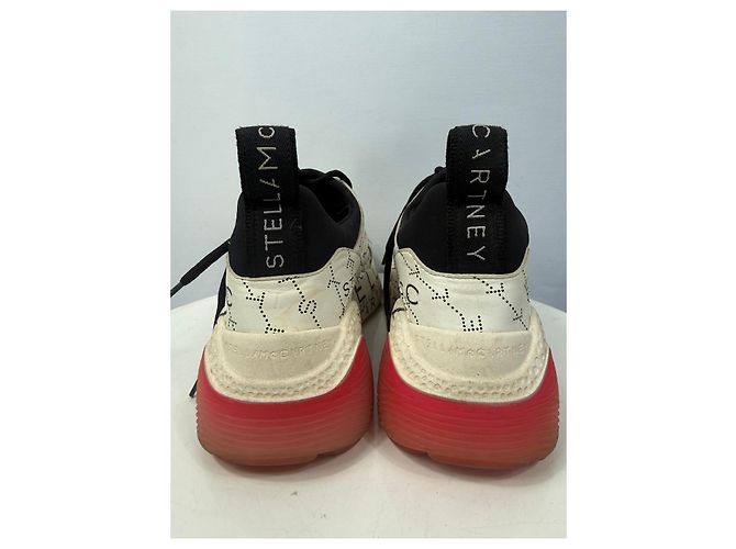 Stella Mc Cartney Stella McCartney "Stella" Logo Leder-Sneaker Schwarz - Ansicht 5