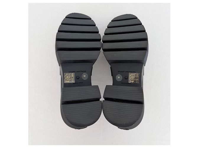 Stuart Weitzman Loafer aus schwarzem Lackleder - Ansicht 7