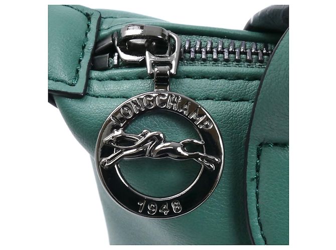 Borsa a tracolla Longchamp Le Pliage Extra XS in Verde - vista 5