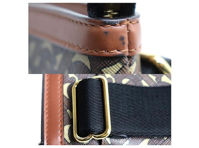 Borsa a tracolla BURBERRY TB Monogram Marrone - vista 4
