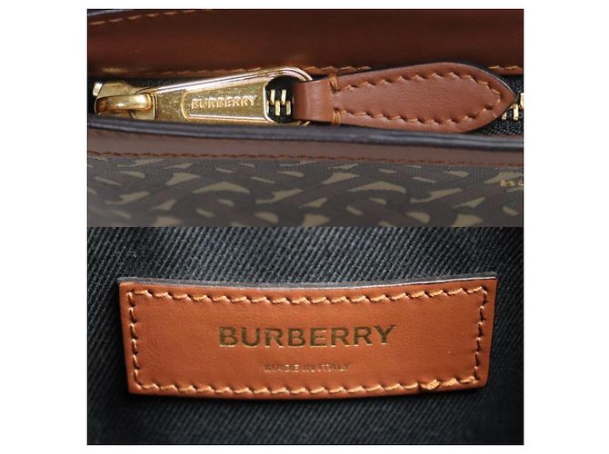 Borsa a tracolla BURBERRY TB Monogram Marrone - vista 5