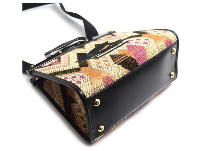 Borsa a tracolla 2-Way Etro Jacquard Love Trotter Multicolore - vista 3