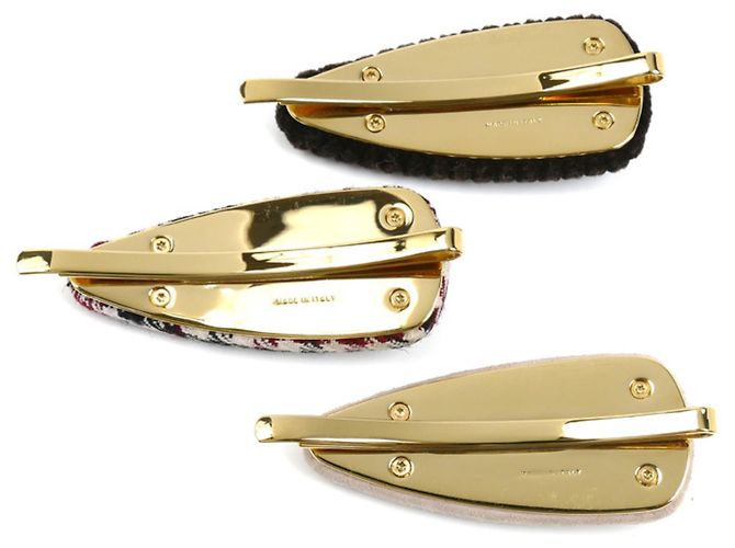 Set de 3 pasadores Miu Miu Multicolor Dorado - vista 3