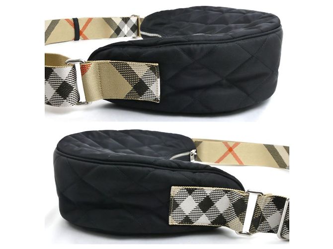Burberry Large Horseshoe Crossbody Bag Black - view 4