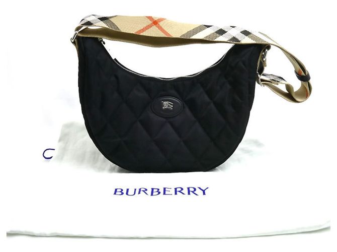Burberry Large Horseshoe Crossbody Bag Black - view 7