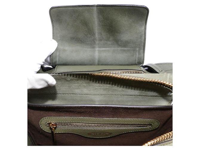 Borsa Mini Messenger T-Timeless di Tod's Verde Verde oliva - vista 5