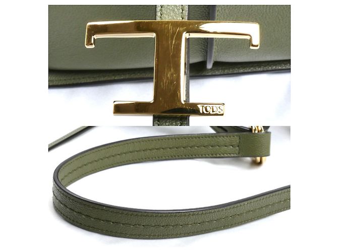 Borsa Mini Messenger T-Timeless di Tod's Verde Verde oliva - vista 9