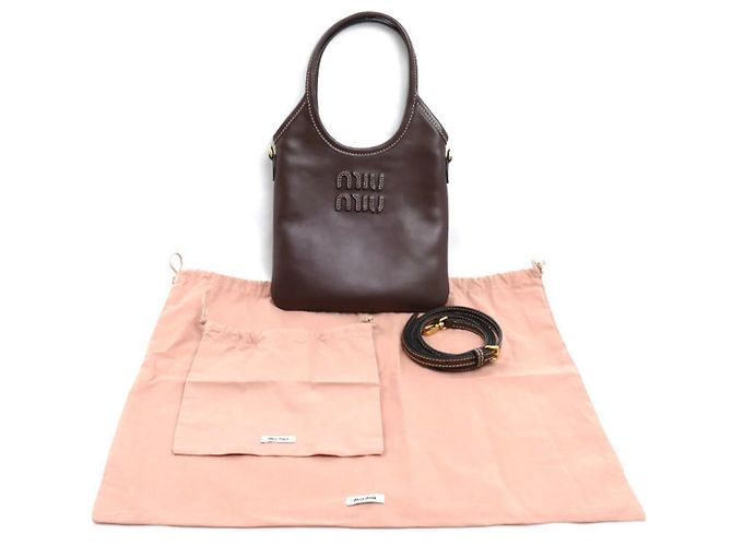 Miu Miu MIUMIU Ivy Mini Shoulder Bag Braun - Ansicht 7