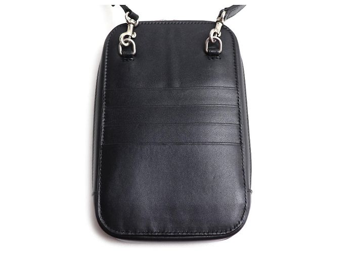 Borsa a tracolla porta-cellulare Balenciaga Cash Zip Nero - vista 3