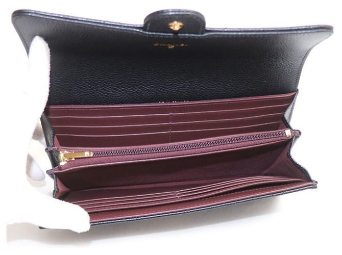 Timeless Portafoglio Long Flap Classico Chanel Matelassé Nero - vista 4