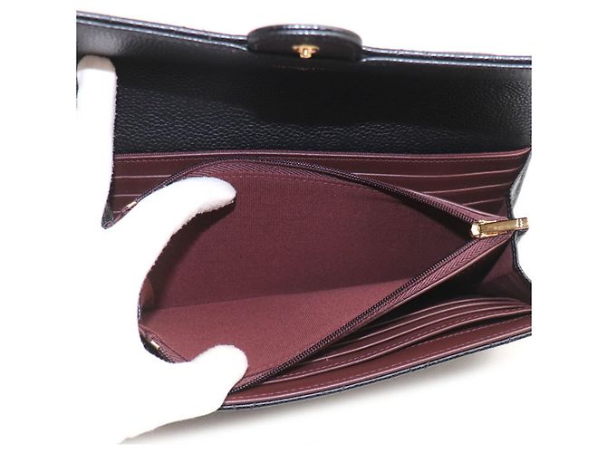 Timeless Portafoglio Long Flap Classico Chanel Matelassé Nero - vista 5