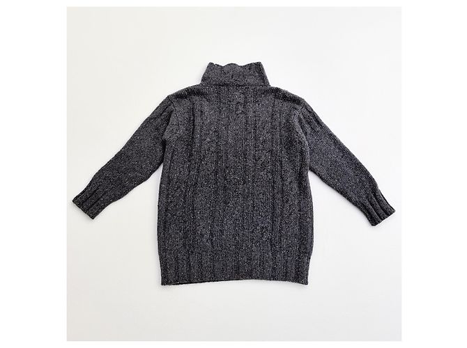 Autre Marque Joseph Tricot Zopfstrick Minikleid Anthrazitgrau - Ansicht 3