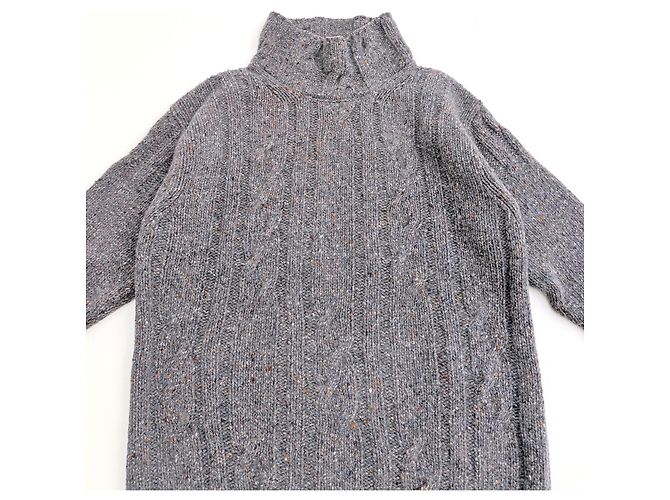 Autre Marque Joseph Tricot Zopfstrick Minikleid Anthrazitgrau - Ansicht 7