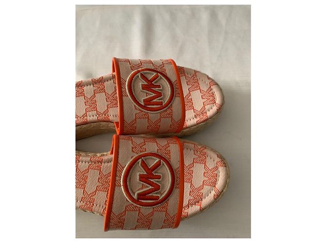 Sandali con zeppa Michael Kors MK Outline JQD/EMB MK Arancione - vista 3