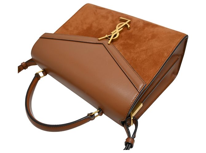 Autre Marque Saint Laurent Paris Cassandra Top Handle Handtasche Braun - Ansicht 4