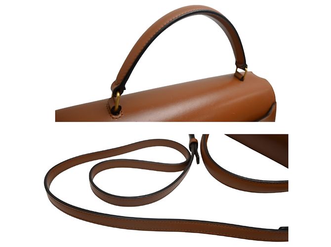 Autre Marque Saint Laurent Paris Cassandra Top Handle Handtasche Braun - Ansicht 5