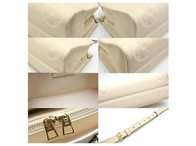 Borsa a tracolla Louis Vuitton OnTheGo EW Cream Crudo - vista 7