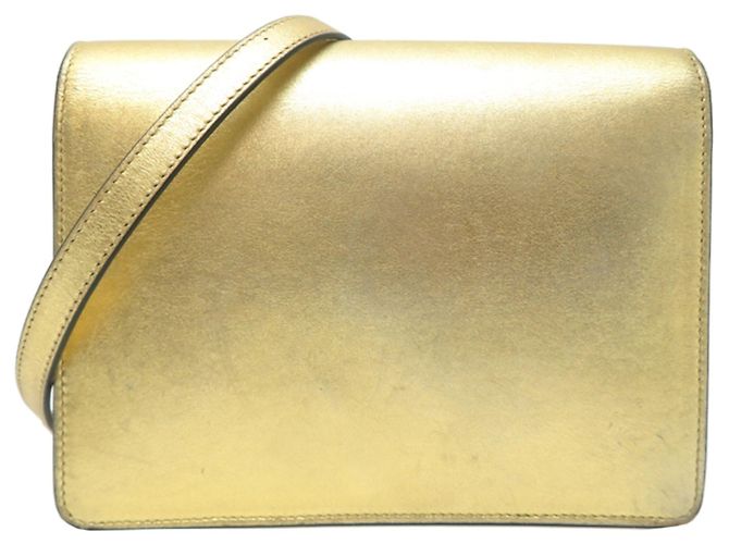 Versace Damen Schultertasche aus Leder in Goldton Golden - Ansicht 2