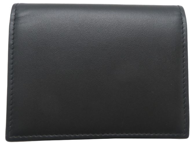 Autre Marque Visitenkartenetui aus Leder Schwarz - Ansicht 2