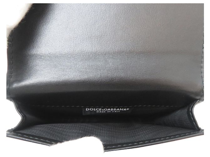 Autre Marque Visitenkartenetui aus Leder Schwarz - Ansicht 6