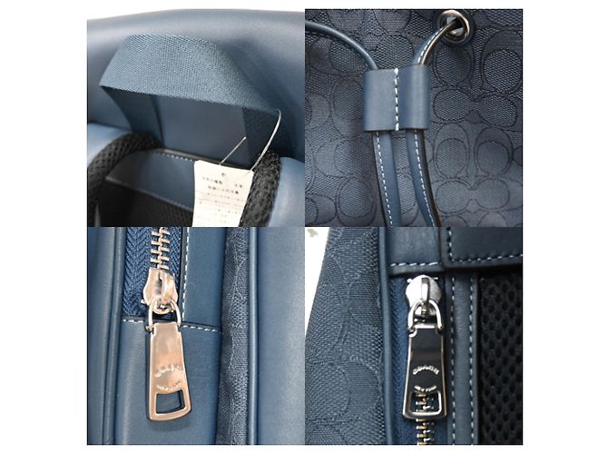 Zaino Coach Signature Navy Blu navy - vista 7