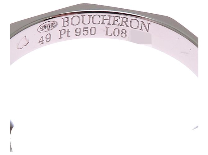 Boucheron Diamant-Solitärring aus Platin 950 Weiß - Ansicht 5