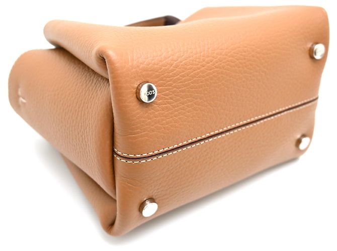 Mini borsa a mano in pelle Tod's Marrone - vista 3