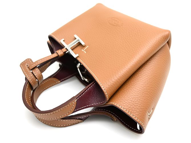 Mini borsa a mano in pelle Tod's Marrone - vista 4