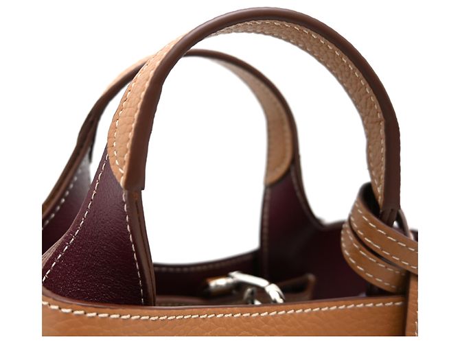 Mini borsa a mano in pelle Tod's Marrone - vista 5