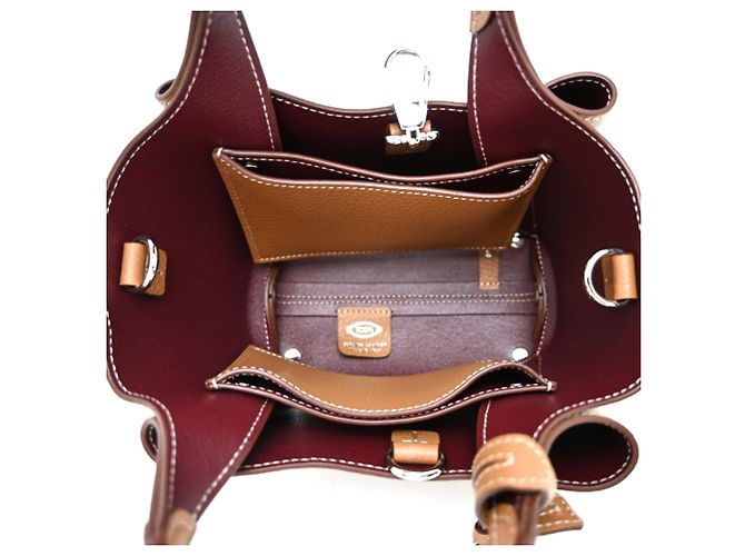 Mini borsa a mano in pelle Tod's Marrone - vista 6