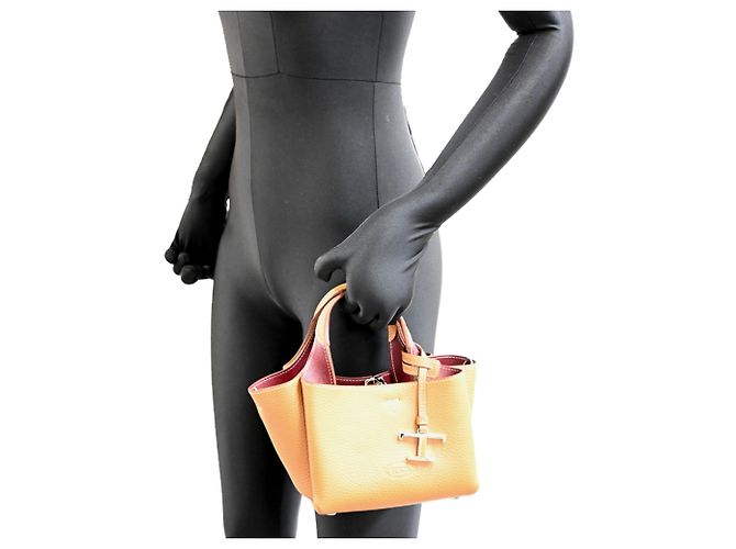 Mini borsa a mano in pelle Tod's Marrone - vista 9