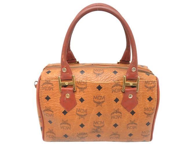 Bolsa Boston MCM para mulheres, marrom - vista 2