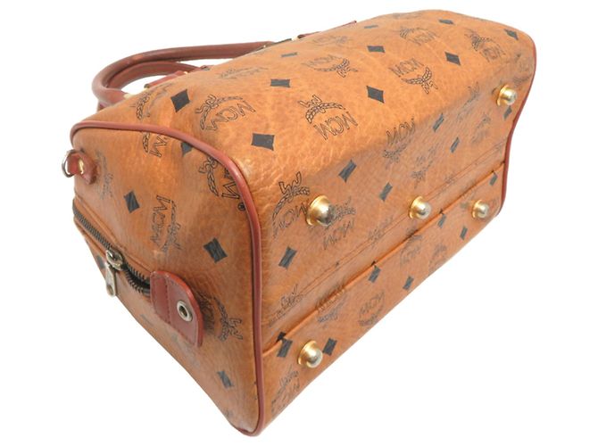 Bolsa Boston MCM para mulheres, marrom - vista 3