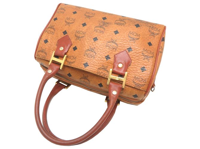Bolsa Boston MCM para mulheres, marrom - vista 4