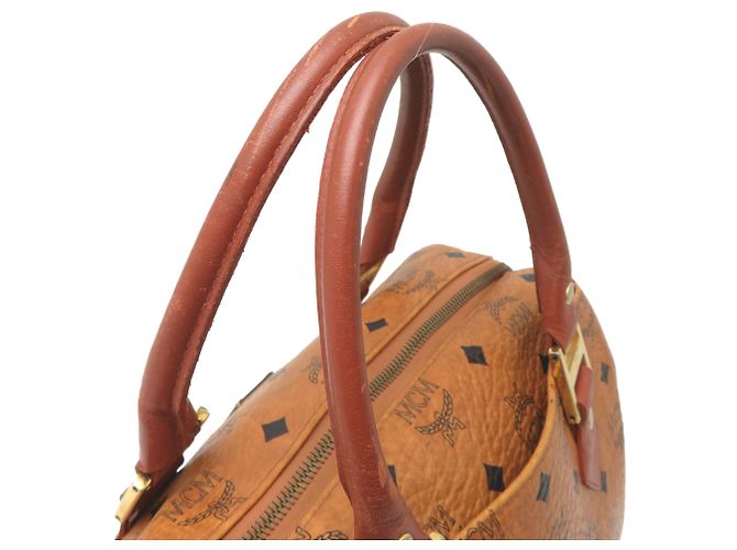 Bolsa Boston MCM para mulheres, marrom - vista 5