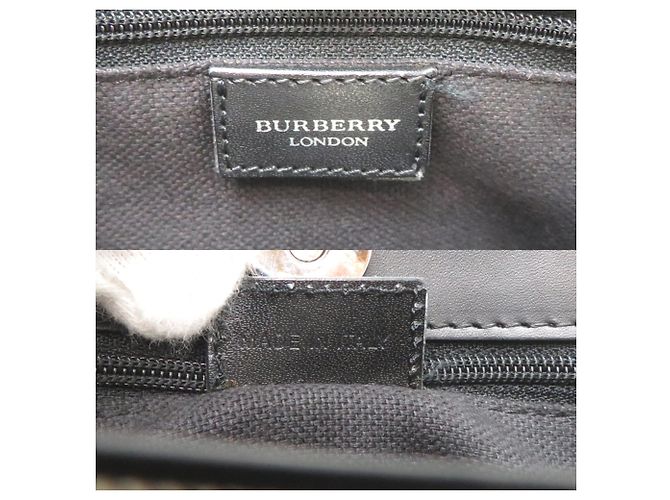 Burberry Check Pattern Handtasche Braun - Ansicht 7