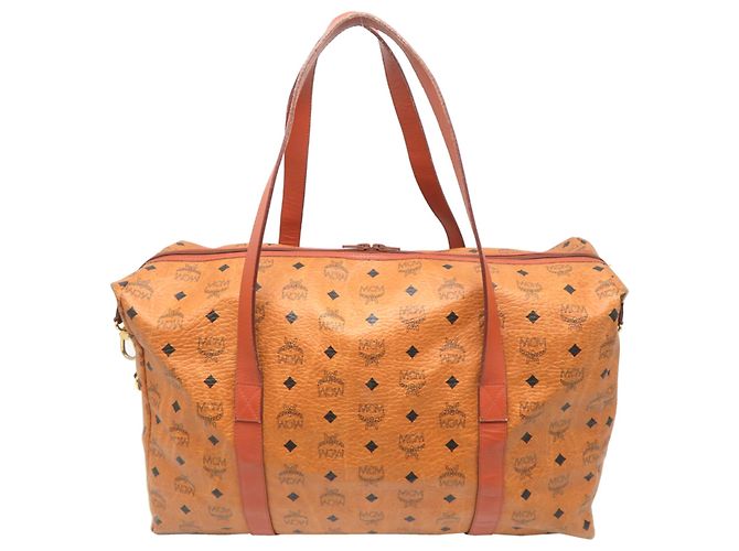 Borsa Boston MCM Marrone in Pelle e PVC - vista 2