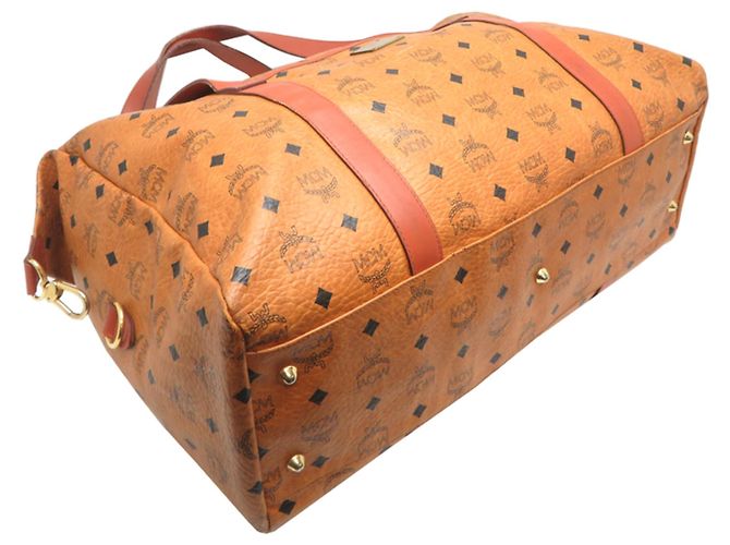 Borsa Boston MCM Marrone in Pelle e PVC - vista 3