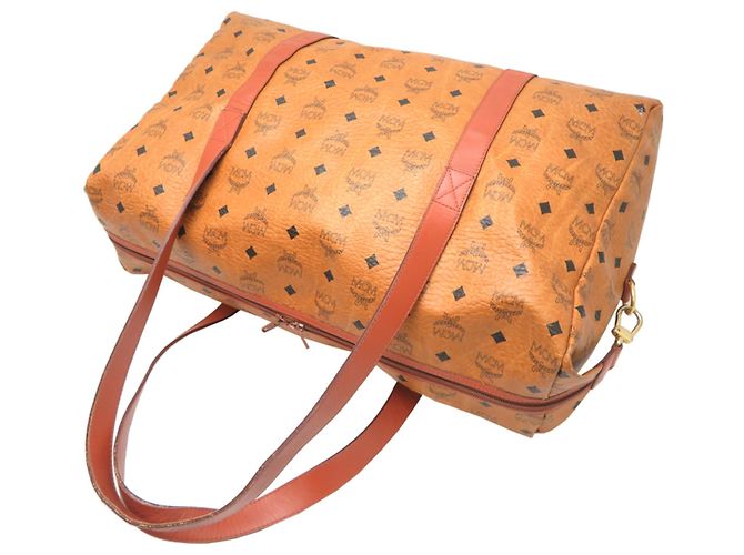 Borsa Boston MCM Marrone in Pelle e PVC - vista 4