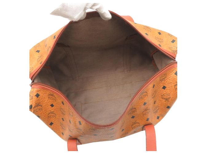 Borsa Boston MCM Marrone in Pelle e PVC - vista 6