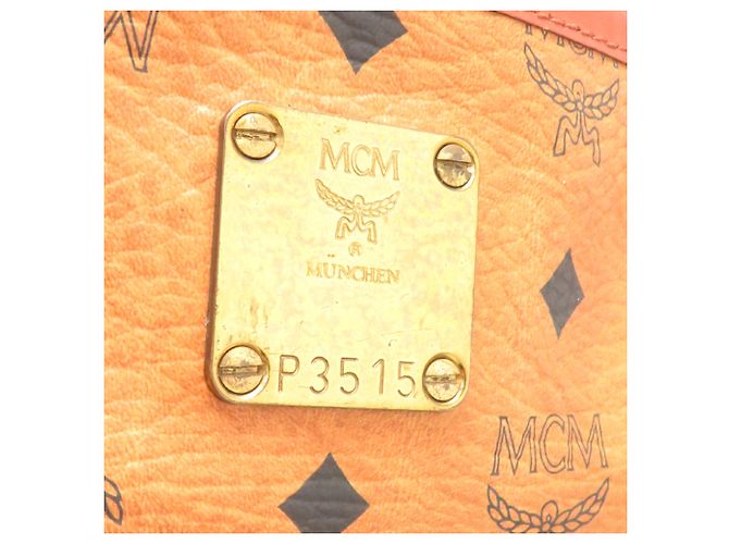 Borsa Boston MCM Marrone in Pelle e PVC - vista 7