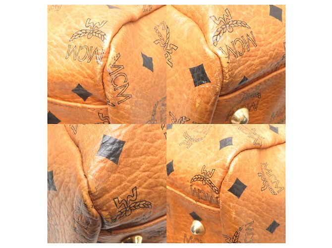 Borsa Boston MCM Marrone in Pelle e PVC - vista 9