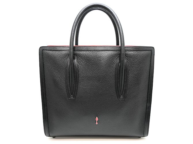Borsa Tote Christian Louboutin Paloma S Medium Nero Rosso - vista 2