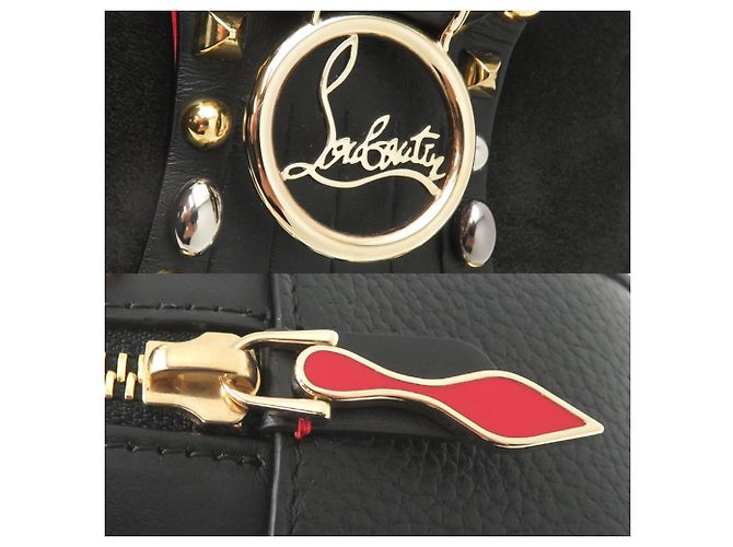 Borsa a tracolla Christian Louboutin Loubilou da donna Nero Rosso - vista 10