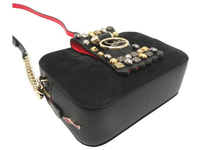 Borsa a tracolla Christian Louboutin Loubilou da donna Nero Rosso - vista 3
