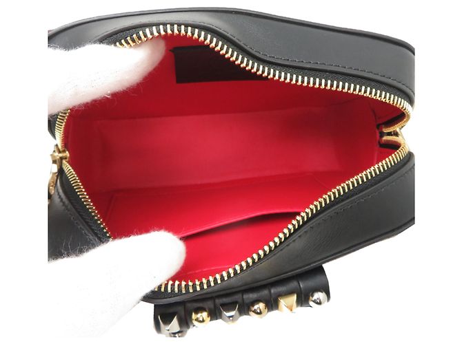 Borsa a tracolla Christian Louboutin Loubilou da donna Nero Rosso - vista 6